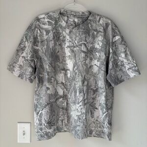 Hollister Boxy Heavyweight Cotton Camo Crew T-Shirt